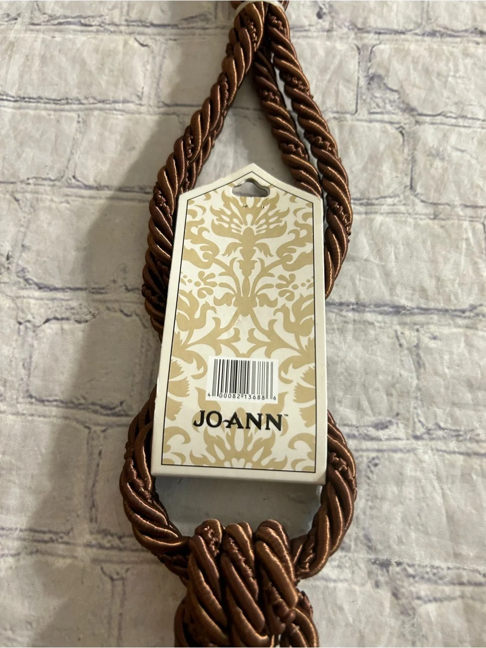 TRIMLAND CAVALIER TASSEL TIE BACK COPPER GOLD BROWN BRAIDED CORD (1) ELEGANT